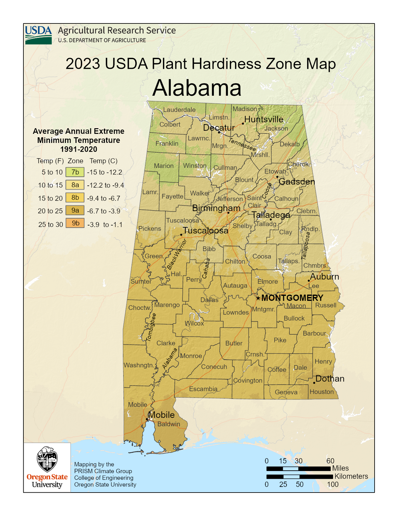 Alabama plant hardiness zone 150 DPI