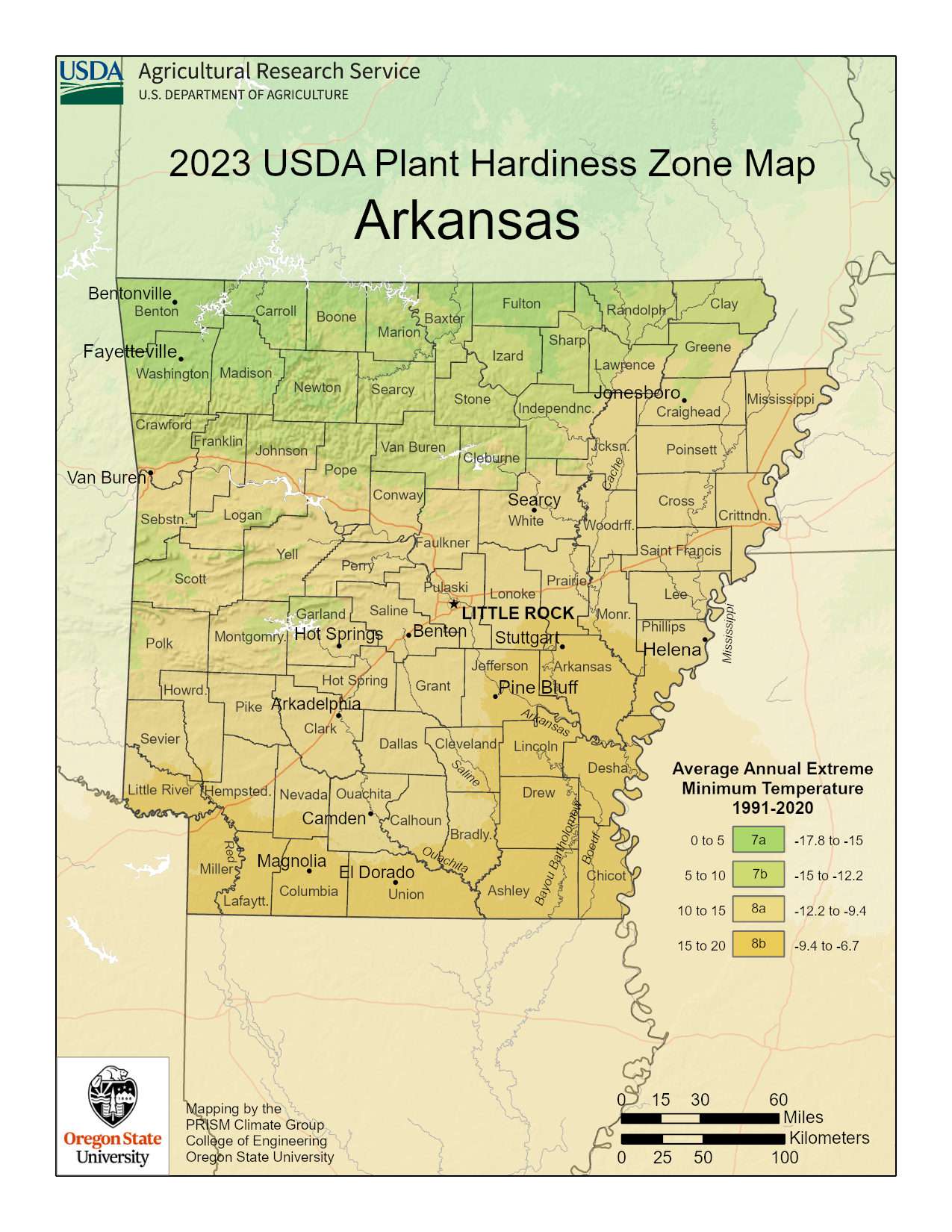 Arkansas plant hardiness zone 150 DPI