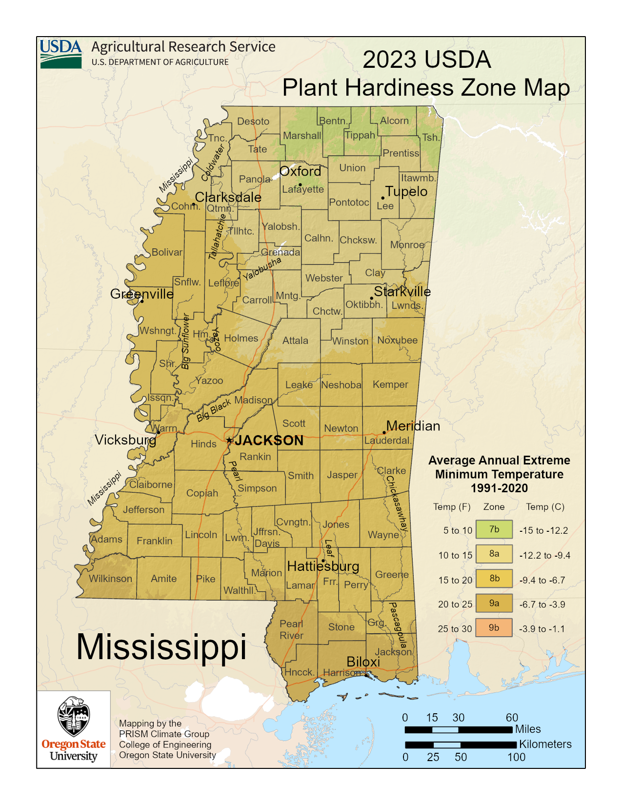 Mississippi plant hardiness zone 150 DPI