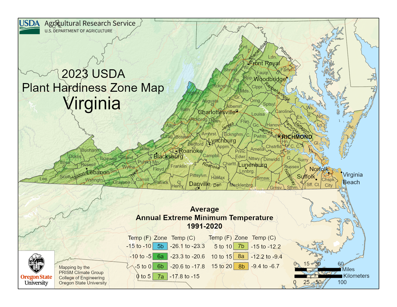 Virginia plant hardiness zone 150 DPI